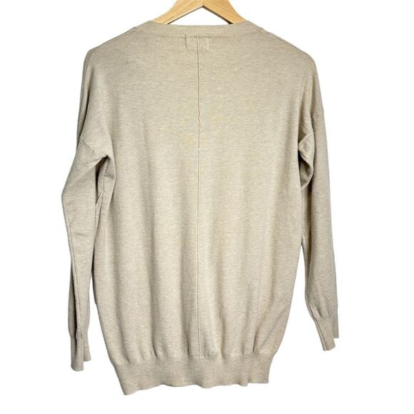 Dreamers Sweater Womens Size Medium‎ V-Neck Cream Pullover Long Sleeve - Picture 2 of 4
